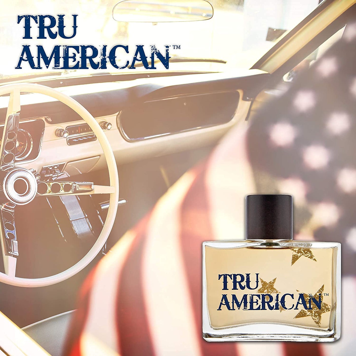 Colonia para hombres Tru Western Tru American, 3,4 fl oz (100 ml): fresca, atrevida y masculina