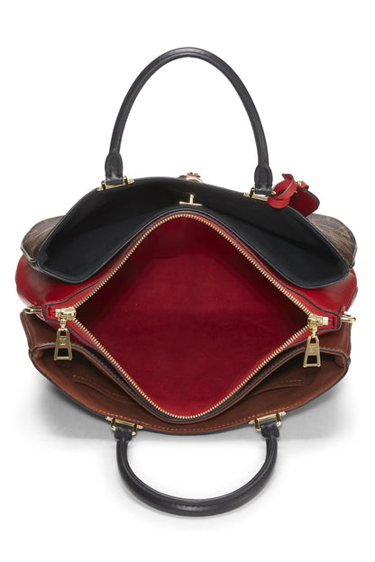 Louis Vuitton, sac fourre-tout Millefeuille Monogram rouge d'occasion, rouge