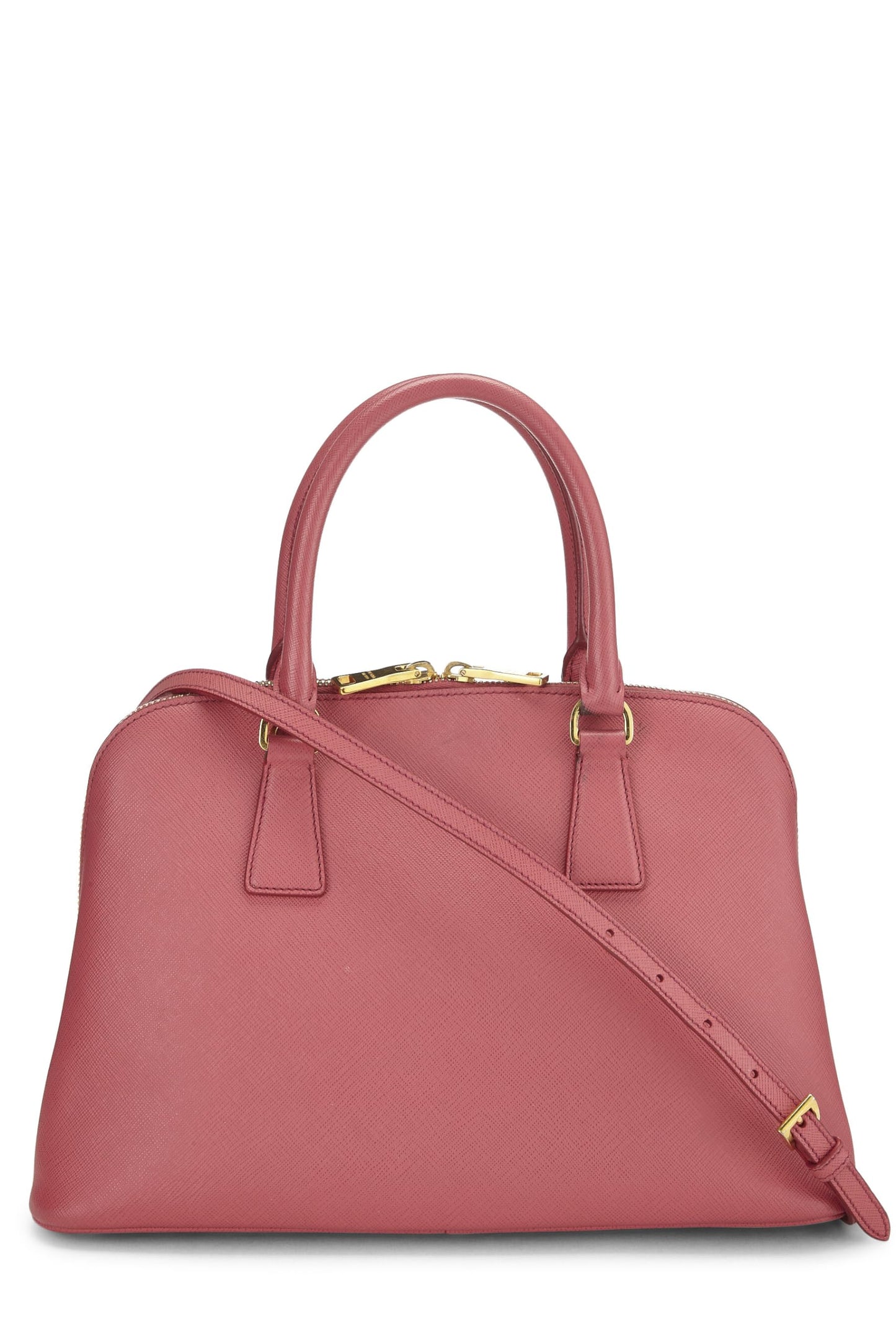 Prada, Pre-Loved Pink Saffiano Promenade Medium, Pink