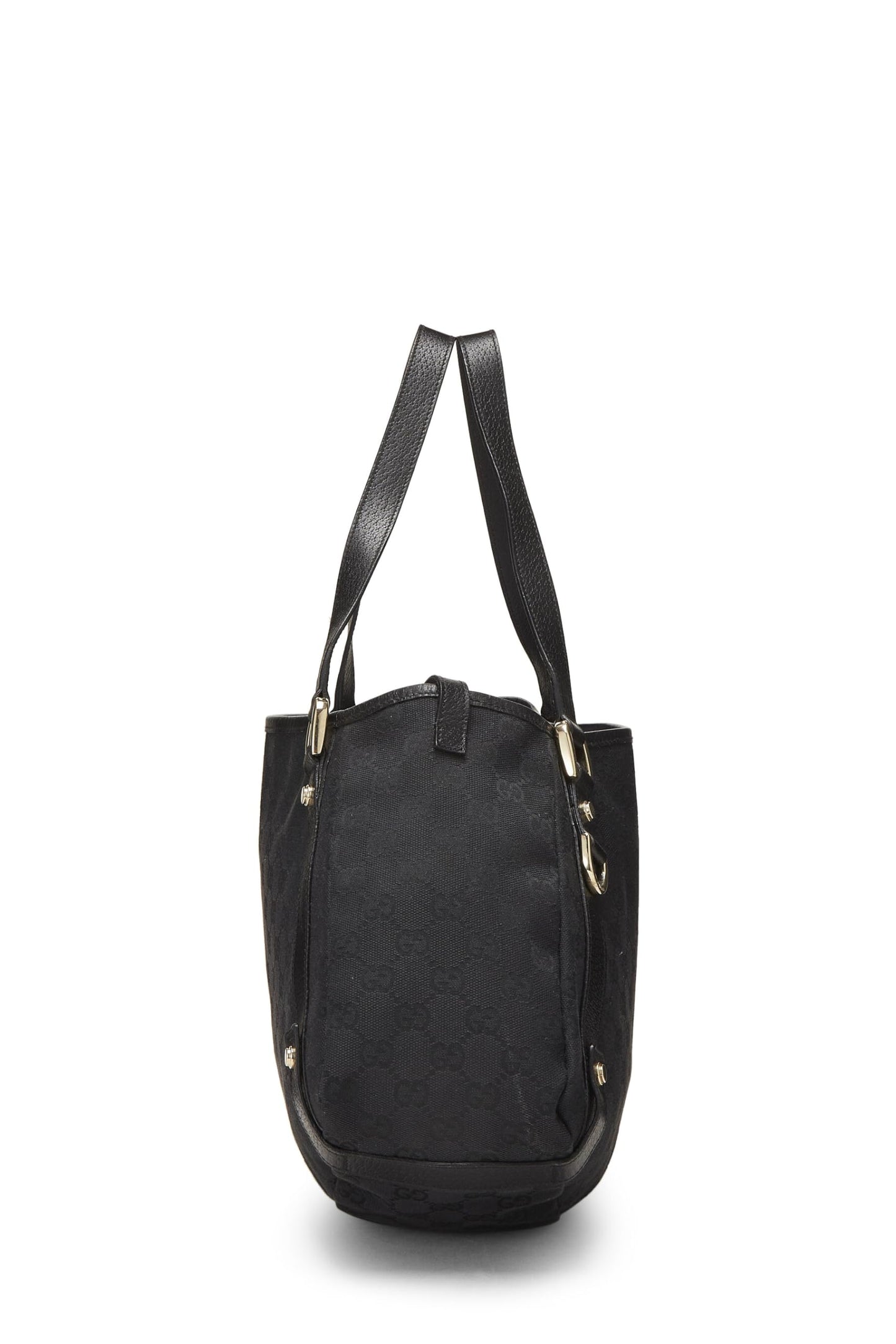 Gucci, sac fourre-tout Abbey en toile GG noir d'occasion, noir