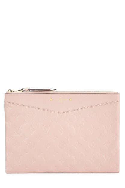 Louis Vuitton, Pochette quotidienne pré-aimée Rose Poudre Monogram Empreinte, Rose