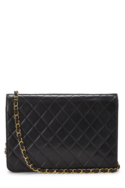 Chanel, Pre-Loved Black Quilted Lambskin Ex Flap Medium, Black