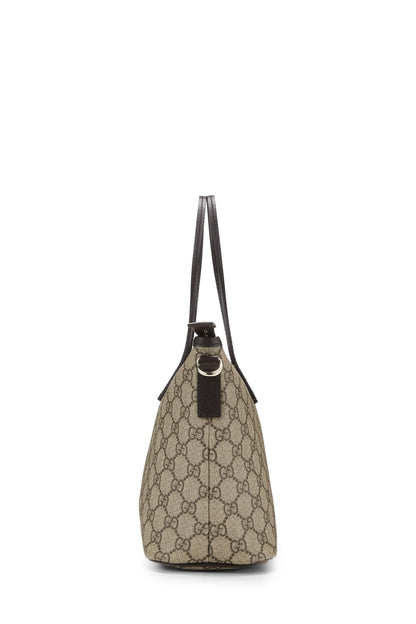 Gucci, sac fourre-tout en toile GG Supreme d'origine d'occasion, marron