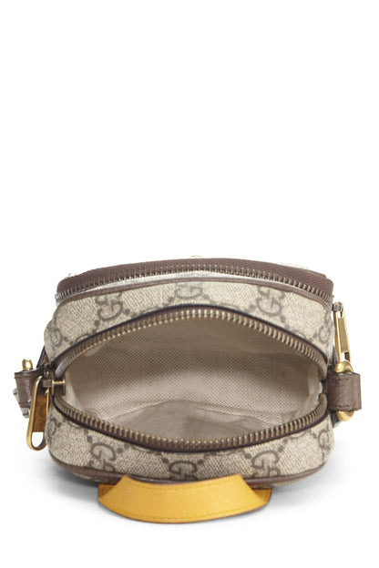 Gucci, Mini sac photo à double fermeture éclair marron GG Supreme Neo Vintage d'occasion, marron