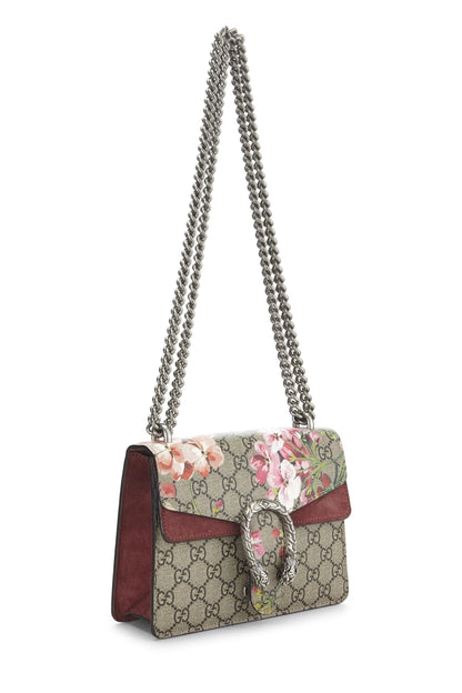 Gucci, Bolso de hombro Dionysus mini de lona con GG Blooms en rosa Pre-Loved, Rosa