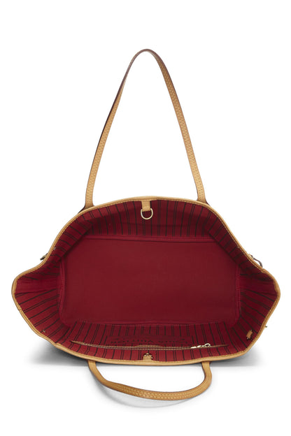 Louis Vuitton, Lienzo con monograma pre-amado Neverfull MM NM, Rojo