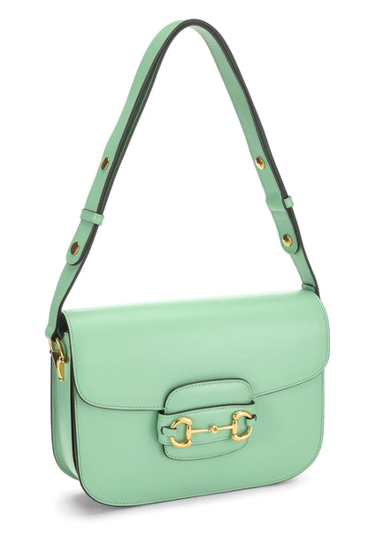 Gucci, Bolso de hombro Horsbit 1995 de cuero verde Pre-Loved, Verde