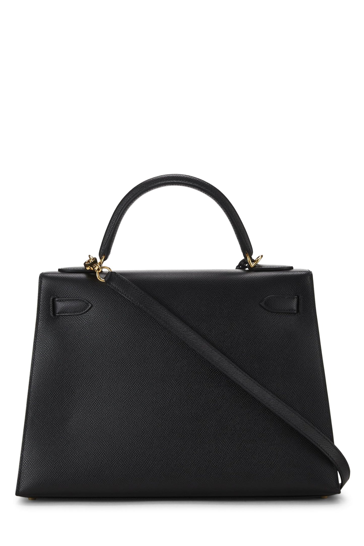 Hermès, Kelly Sellier 32 Epsom noir d'occasion, noir