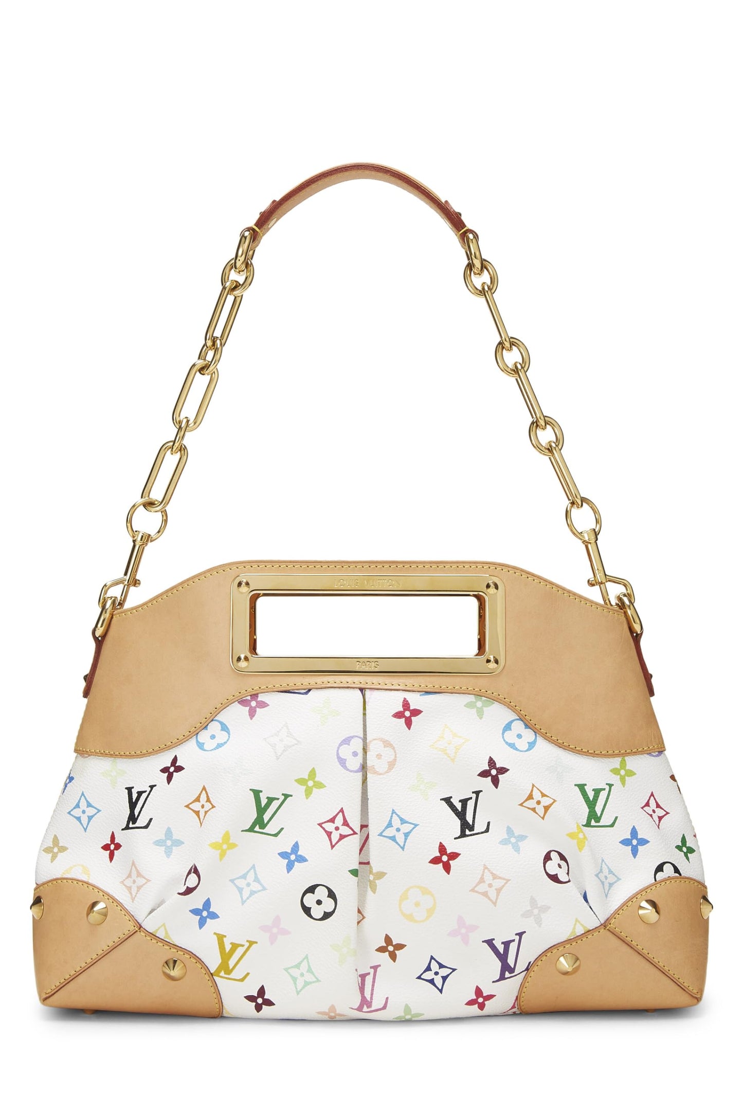 Louis Vuitton, Takashi Murakami x Louis Vuitton Judy MM Blanc Monogram Multicolore d'occasion, Blanc