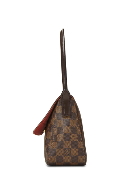 Louis Vuitton, toile Damier Ebene Looping PM d'occasion, marron