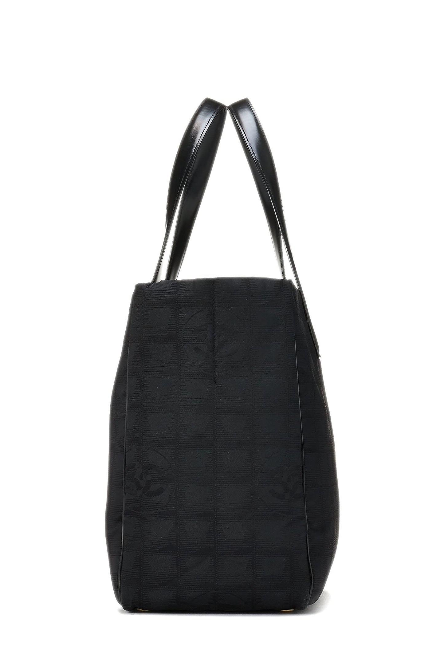 Chanel, Bolso tote mediano Travel Line de nailon negro Pre-Loved, Negro