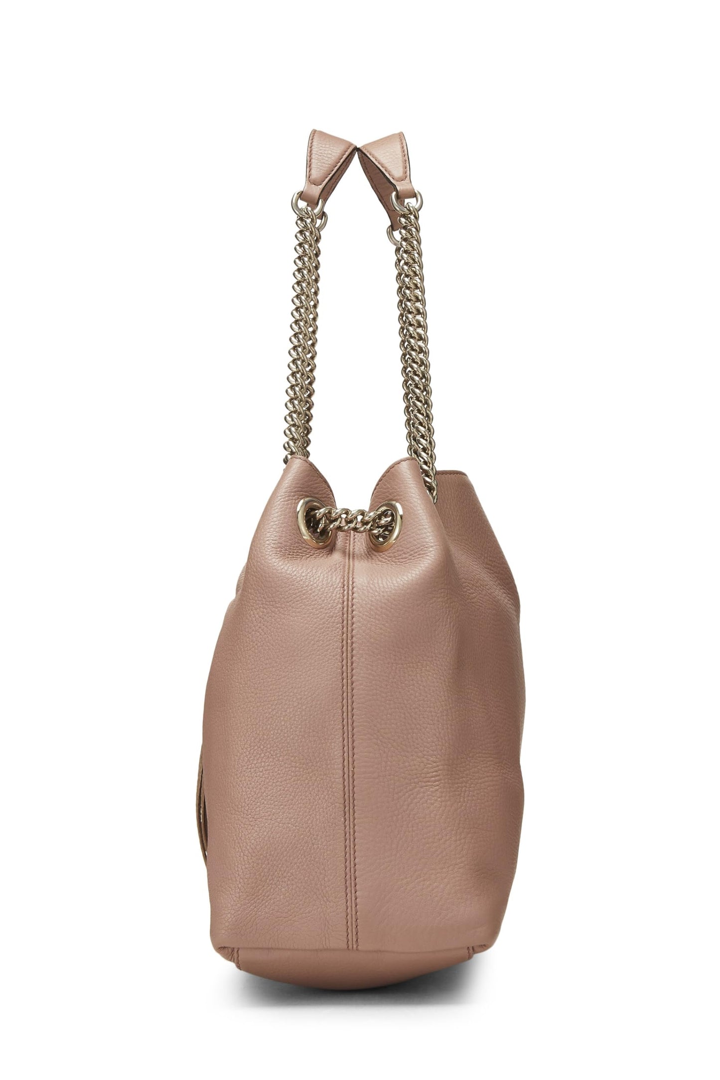 Gucci, sac fourre-tout Soho en cuir rose d'occasion, beige