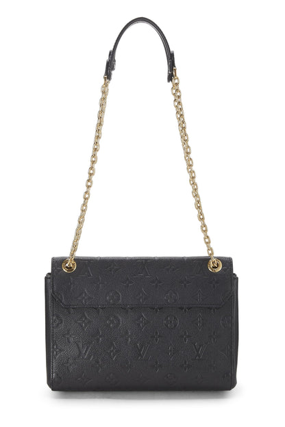 Louis Vuitton, Vavin PM NM en cuir noir Empreinte d'occasion, noir