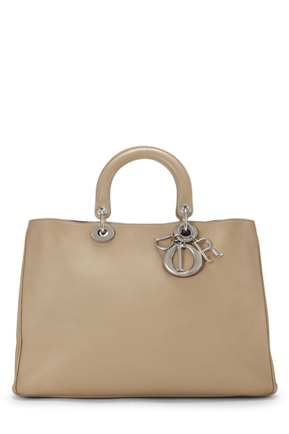 Dior, Diorissimo Medium en cuir beige d'occasion, beige