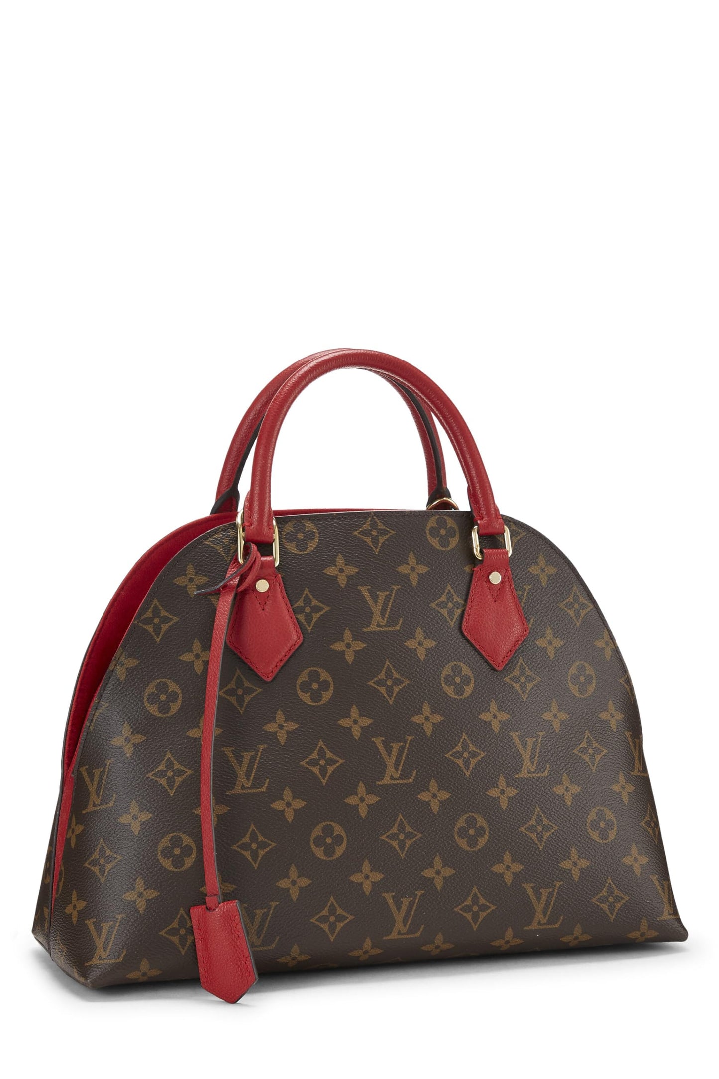 Louis Vuitton, Alma BNB de lona con monograma rojo Pre-Loved, Rojo