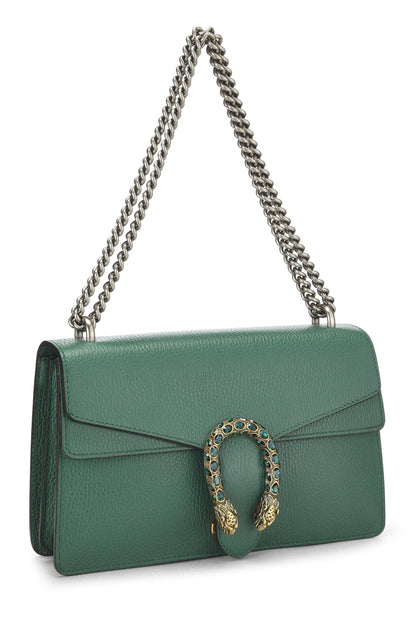 Gucci, Pre-Loved Green Leather Dionysus Shoulder Bag Small, Green