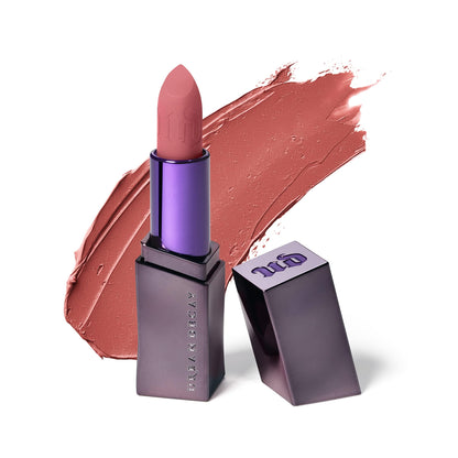 URBAN DECAY Vice Hydrating Lipstick (Backtalk - Mauve Nude Pink - Matte Finish), Creamy Formula, Moisturizing Lip Color with Aloe Vera & Avocado Oil, Vegan, Cruelty-free - 0.11 oz