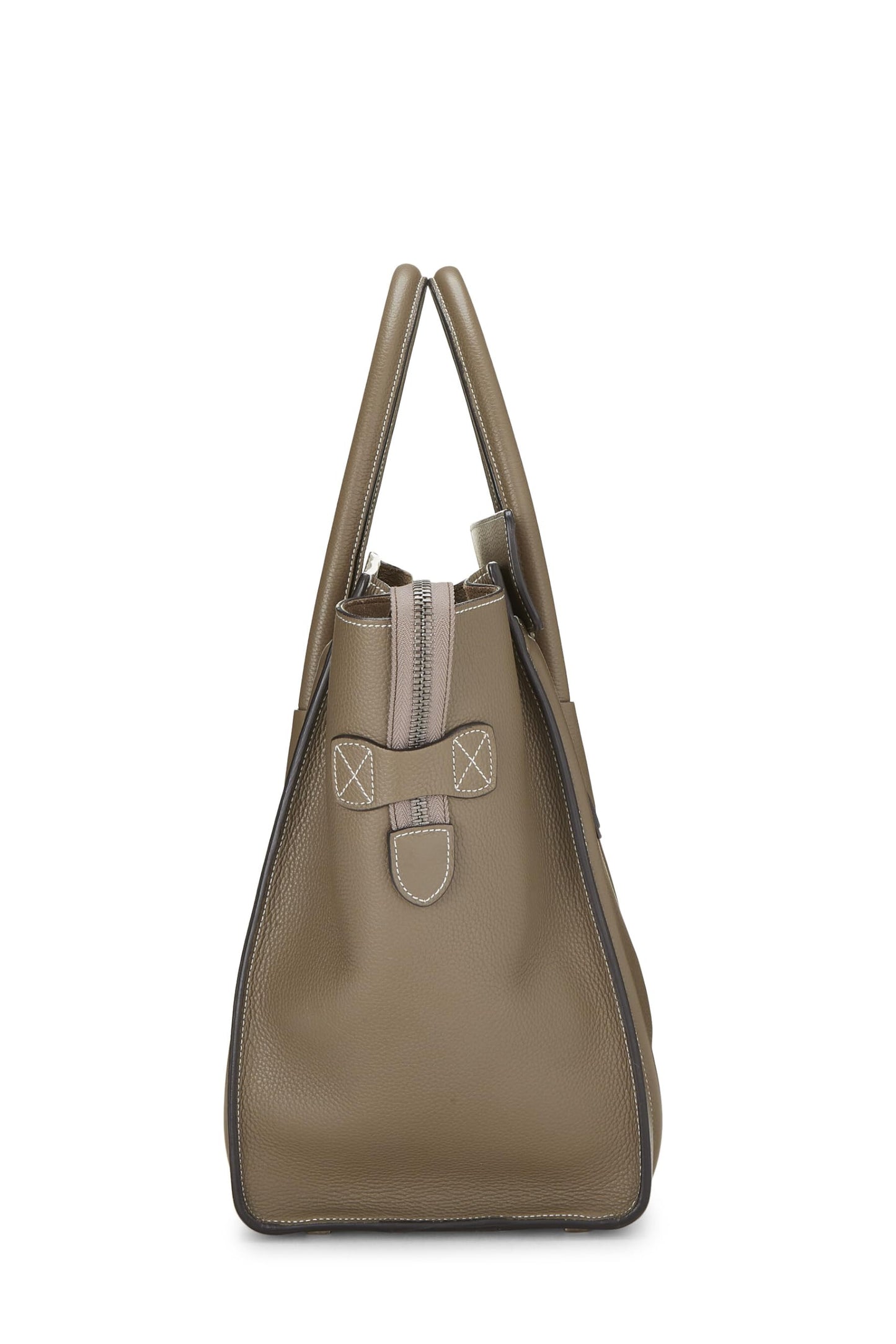 Céline, Maleta mini de piel de becerro gris pre-Loved, Gris