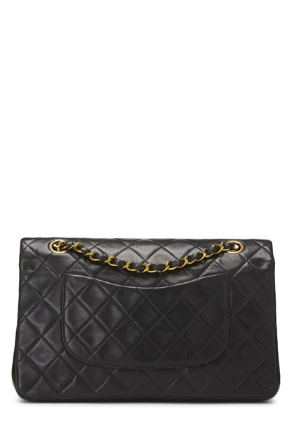 Chanel, Pre-Loved Black Quilted Lambskin Classic Double Flap Medium, Black