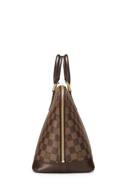 Louis Vuitton, Alma PM Damier Ebène d'occasion, marron