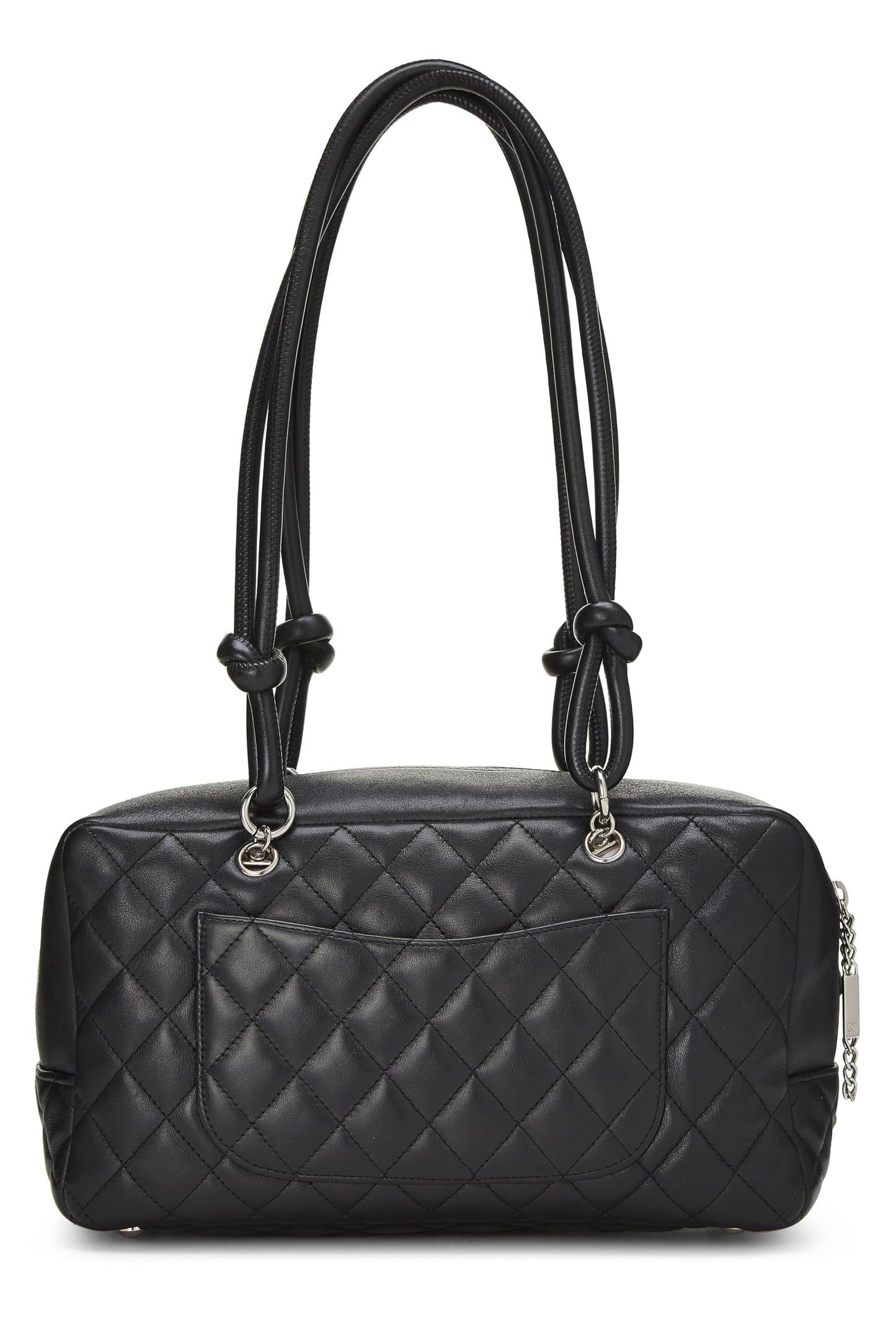 Chanel, Pre-Loved Black Calfskin Cambon Ligne Bowler, Black