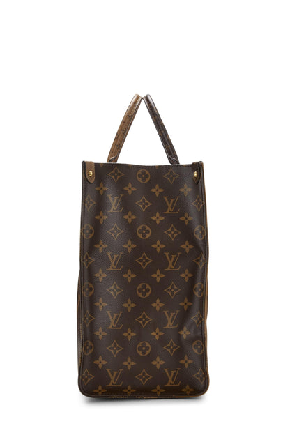 Louis Vuitton, Monogram Reversed Giant On The Go GM d'occasion, marron