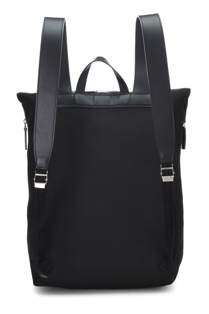 Gucci, Pre-Loved Black Techno Canvas Web Backpack, Black