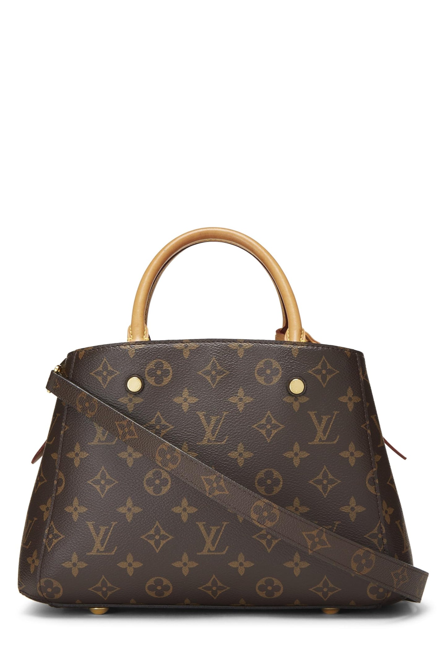 Louis Vuitton, Lienzo con monograma Montaigne MM pre-Loved, Marrón