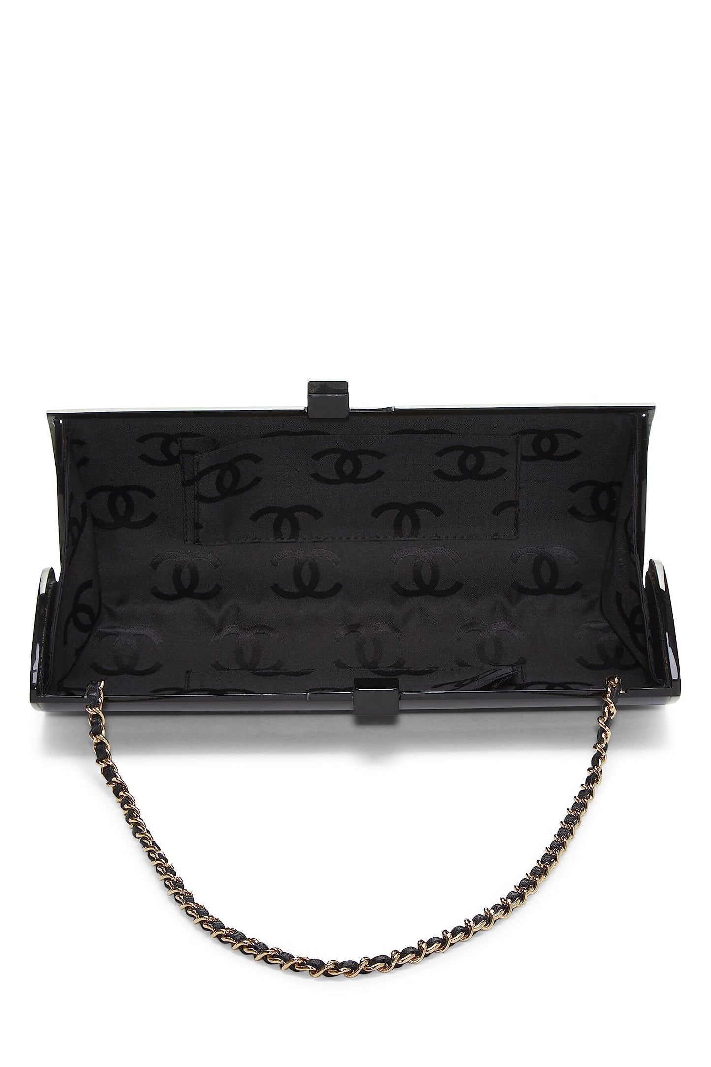 Chanel, Bolso de noche de lucita negro Pre-Loved, Negro