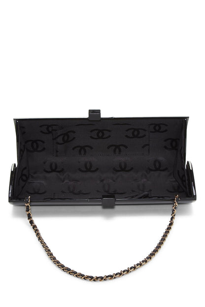 Chanel, sac de soirée en Lucite noire d'occasion, noir