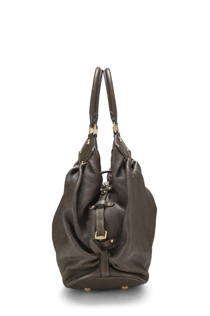 Louis Vuitton, Mahina Large Marron Monogrammé d'occasion, Gris