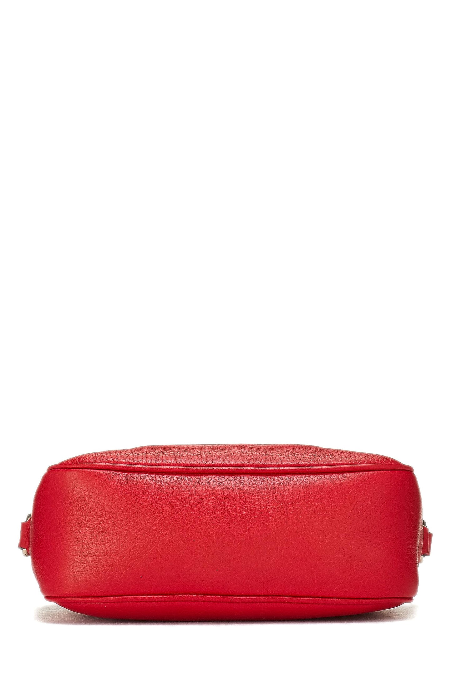 Gucci, Pre-Loved Red Grained Leather Soho Disco, Red