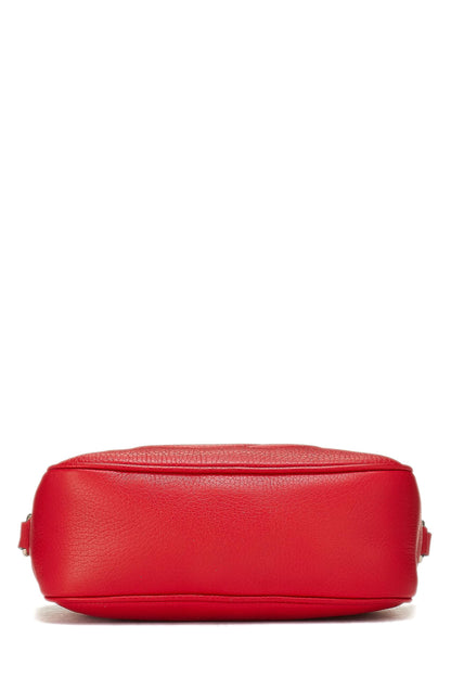 Gucci, Soho Disco en cuir grainé rouge d'occasion, rouge