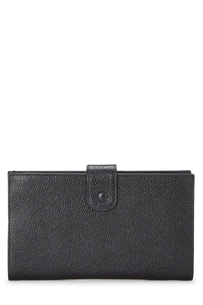 Chanel, Pre-Loved Black Caviar Timeless 'CC' Long Wallet, Black