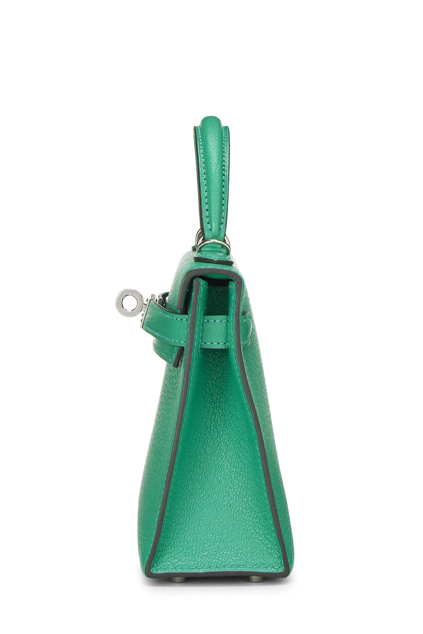 Hermès, Menthe Chèvre Mysore Kelly Sellier 20 NM d'occasion, Menthe