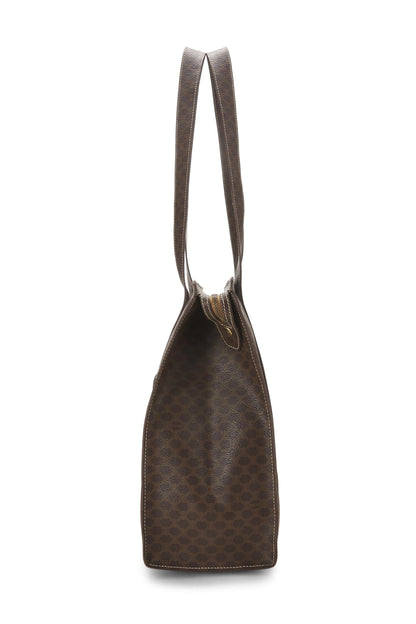 Céline, Pre-Loved Brown Macadam Tote, Brown