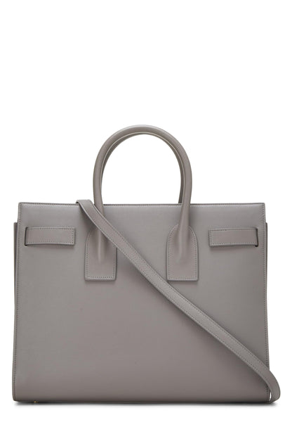 Yves Saint Laurent, Sac De Jour Small en cuir de veau gris d'occasion, gris