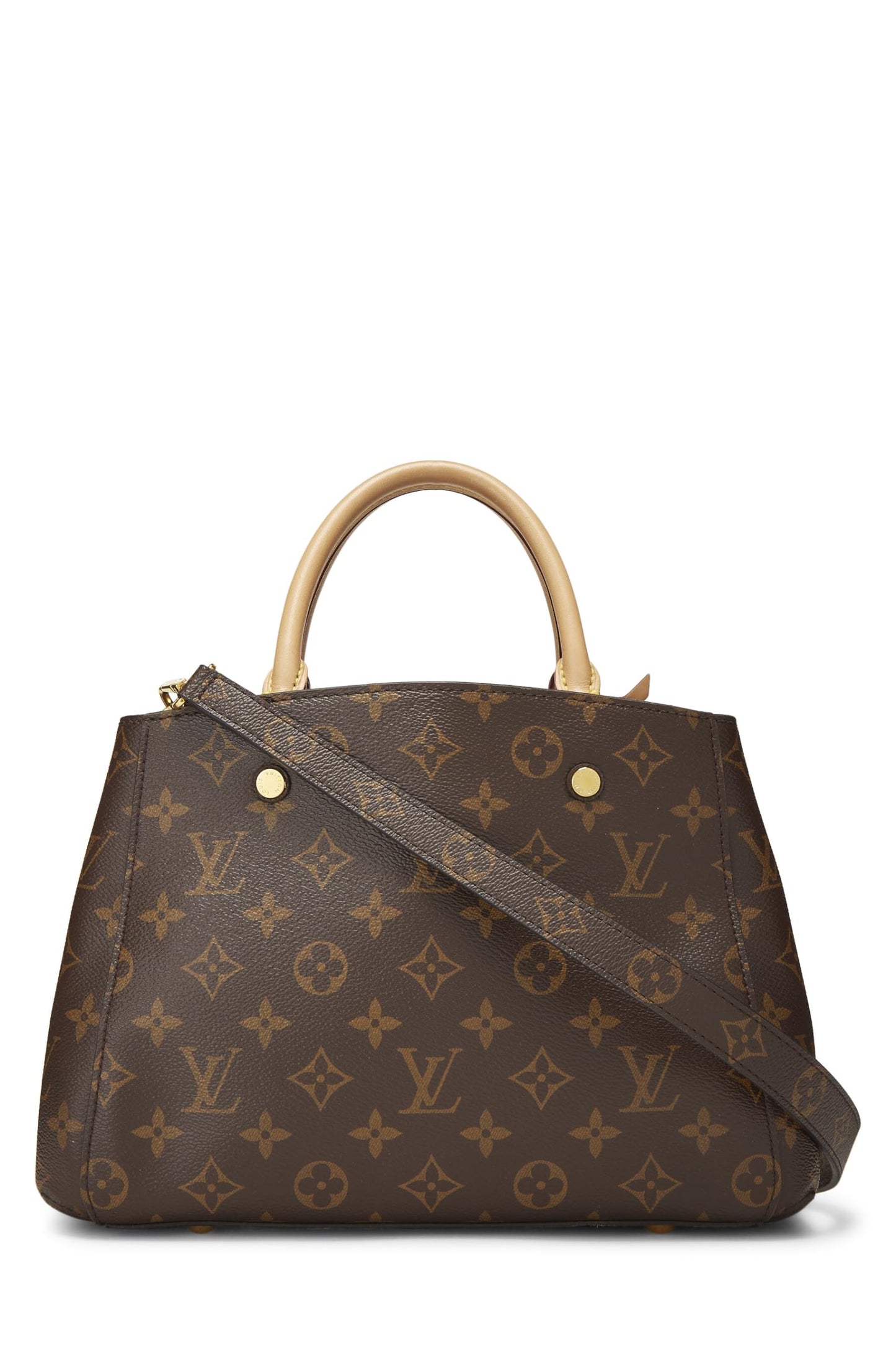 Louis Vuitton, Pre-Loved Monogram Canvas Montaigne BB, Marrón