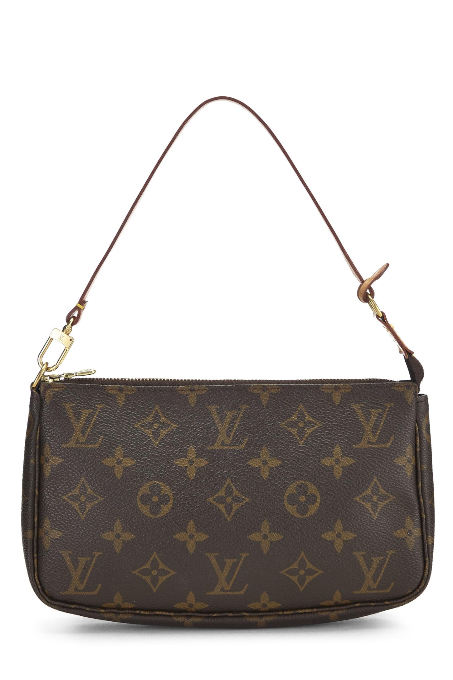 Louis Vuitton, Accesorios tipo pochette de lona con monograma pre-Loved, Marrón