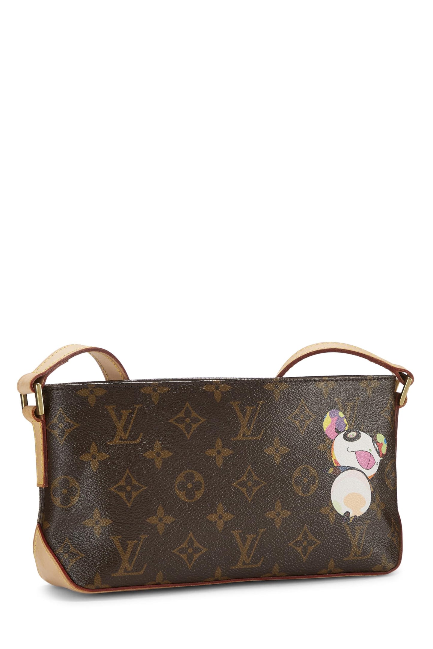 Louis Vuitton, Pre-Loved Takashi Murakami x Louis Vuitton Monogram Canvas Panda Trotteur, Brown