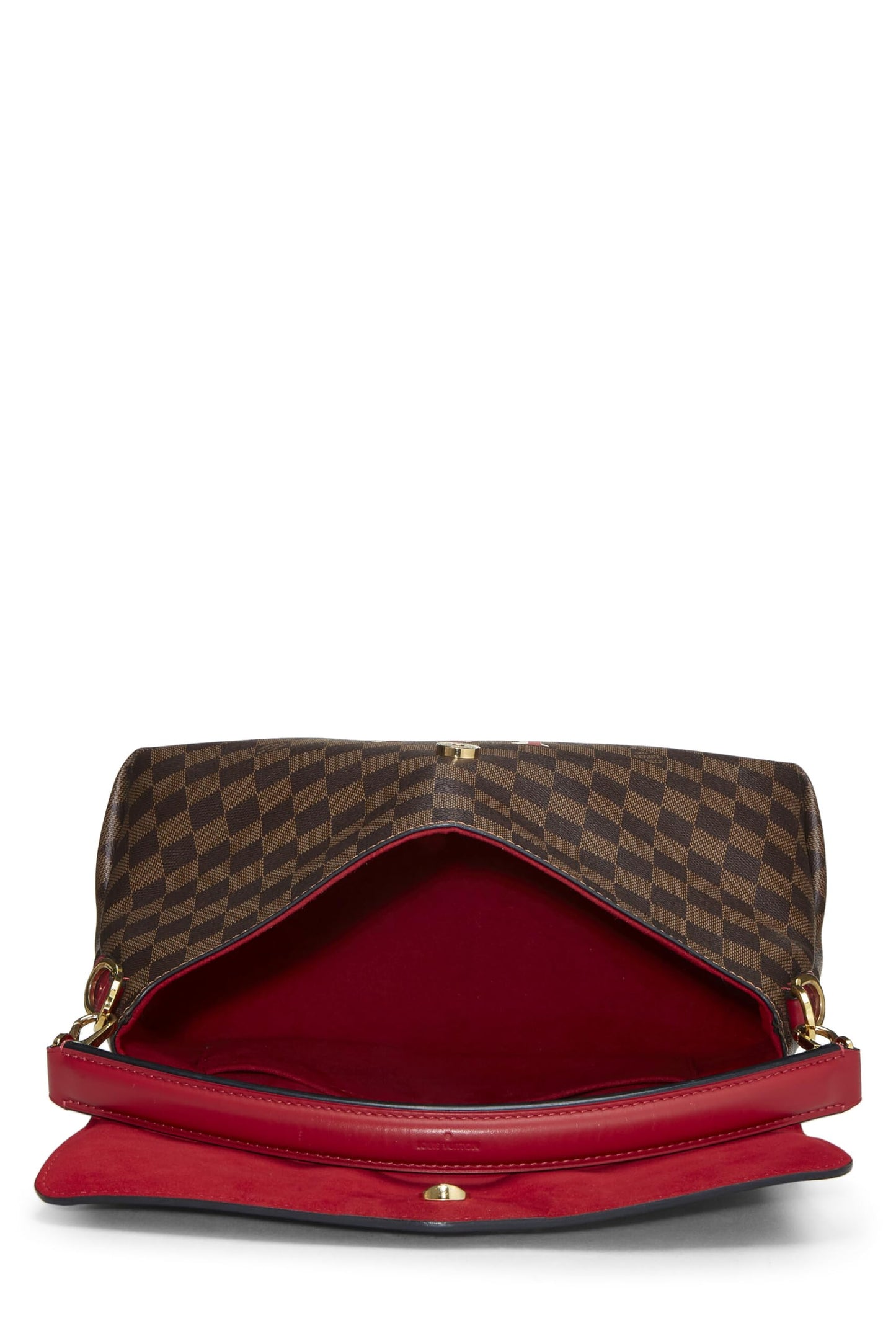 Louis Vuitton, Bandolera Beaubourg MM de lona con monograma Pre-Loved, Rojo