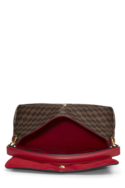 Louis Vuitton, sac messager Beaubourg MM en toile Monogram d'occasion, rouge