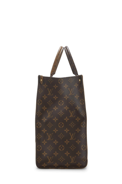 Louis Vuitton, Pre-Loved Monogram Reversed Giant On The Go GM, Brown