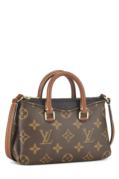 Louis Vuitton, Pallas Nano en toile monogram noire d'occasion, noir