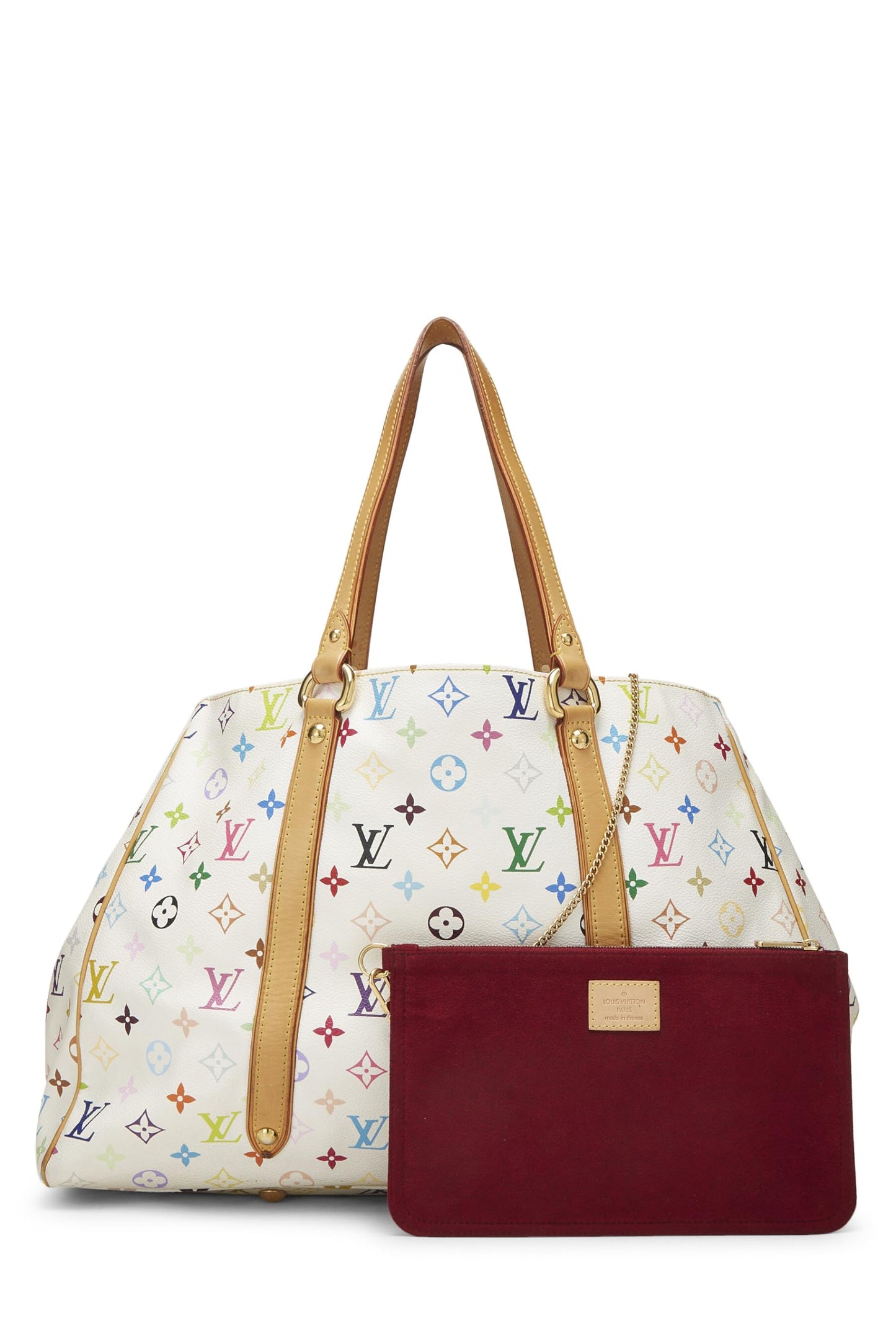 Louis Vuitton, Takashi Murakami x Louis Vuitton Blanc Monogram Multicolore Aurelia GM, Blanc