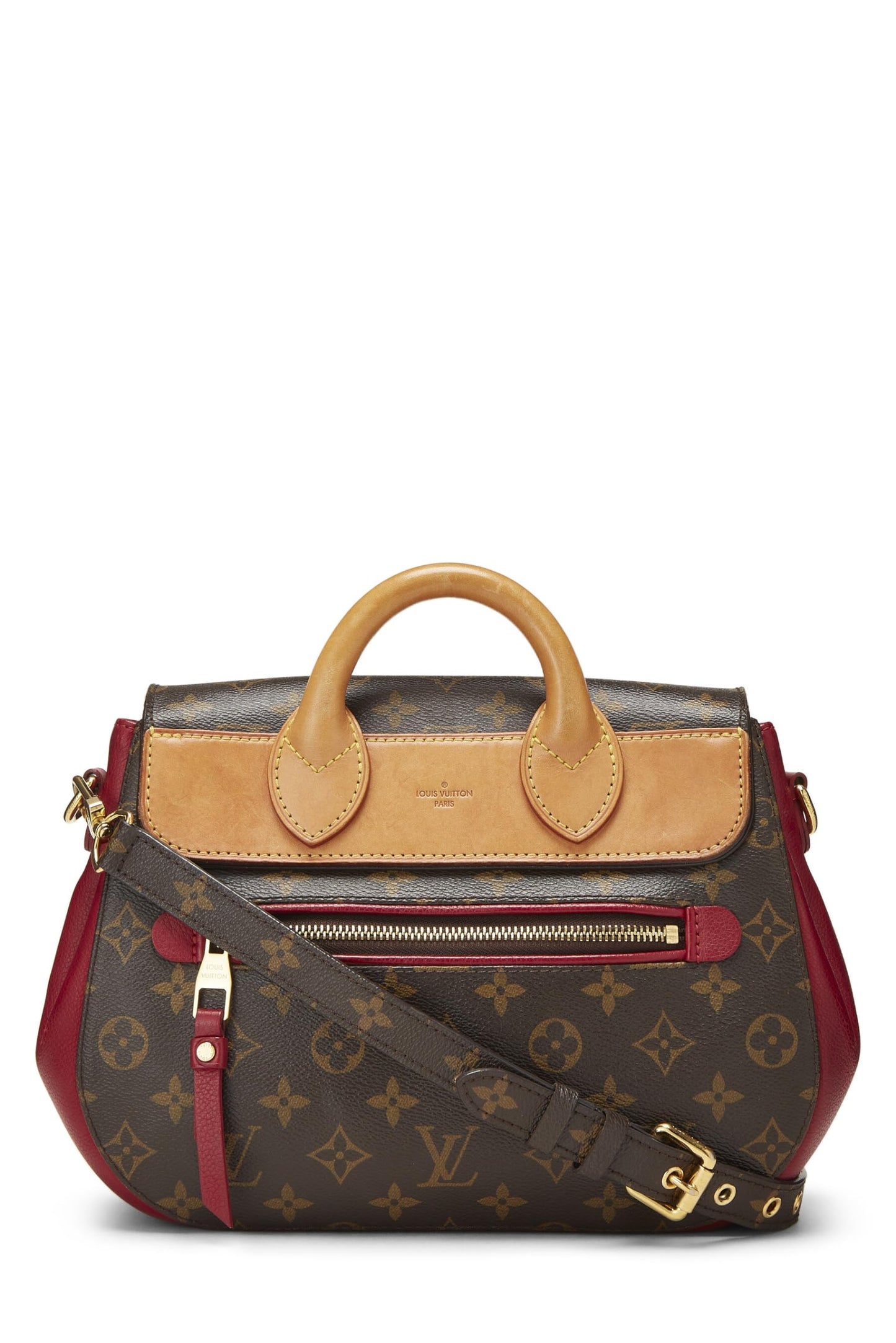 Louis Vuitton, Pre-Loved Bordeaux Monogram Canvas Eden MM, Red