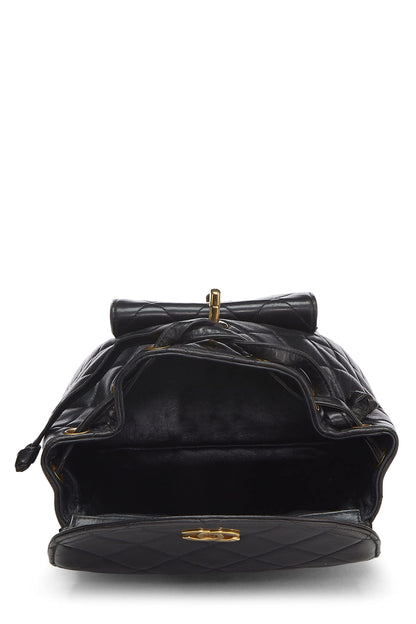 Chanel, Pre-Loved Black Quilted Lambskin 'CC' Classic Backpack Small, Black