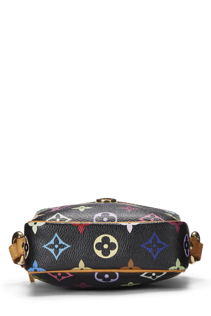 Louis Vuitton, Pre-Loved Takashi Murakami x Louis Vuitton Black Monogram Multicolore Rift, Negro