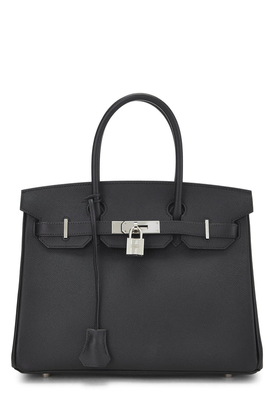 Hermès, Birkin Epsom 30 noir d'occasion, noir