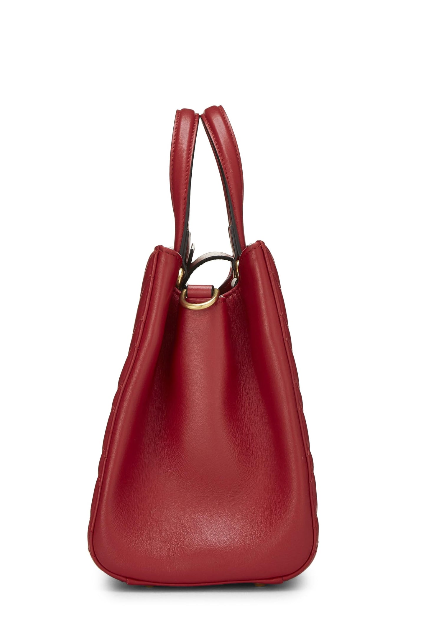 Gucci, sac à main GG Marmont en cuir rouge d'occasion, petit modèle, rouge